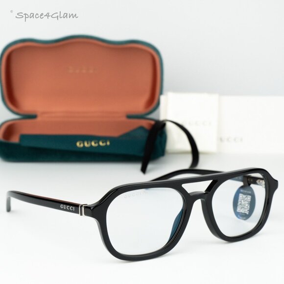 BRAND NEW Gucci GG1673S 001 Black Photochromic Pilot Eyeglasses GG 1673S - Picture 2 of 8